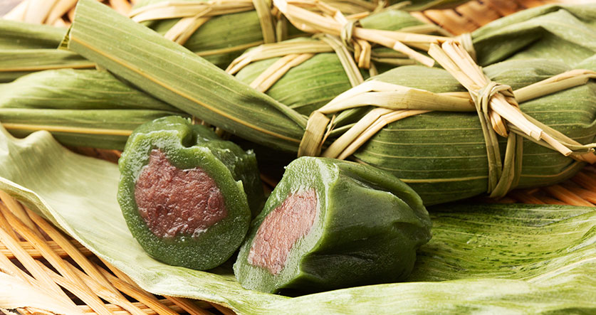 Sasa dango (bamboo leaf-wrapped rice dumplings)
