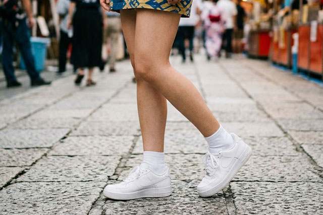 Participants in the sneaker festival